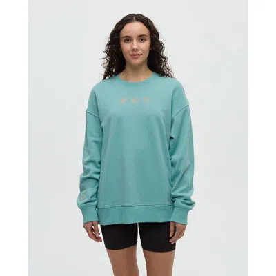 Tentree Haiti Embroidery Relaxed Crew In Blue