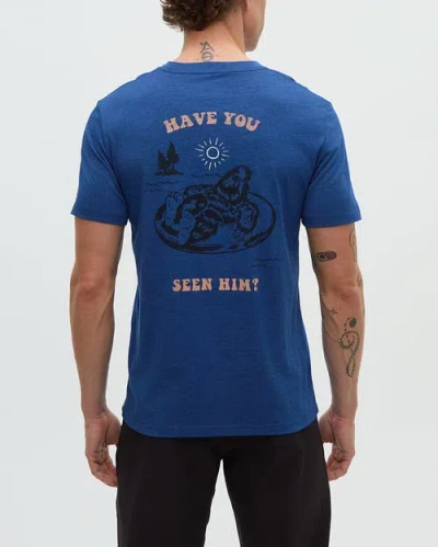 Tentree Have You Seen Him Floatie T-shirt In Blue