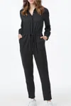 Tentree Laidback Tencel Jumpsuit In Meteorite Black In Black