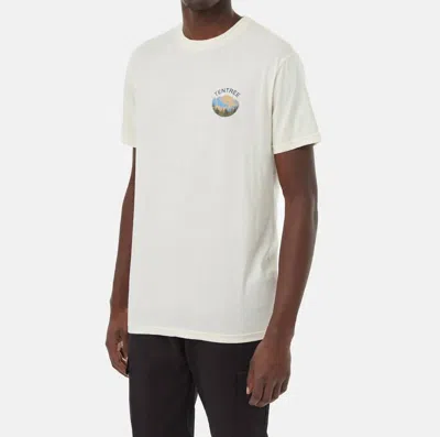 Tentree Mens Graphic Mountain T-shirt In Vintage White Parisian Blue In Multi