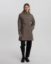 Tentree Nimbus Long Rain Jacket In Brown