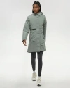 Tentree Nimbus Long Rain Jacket In Green