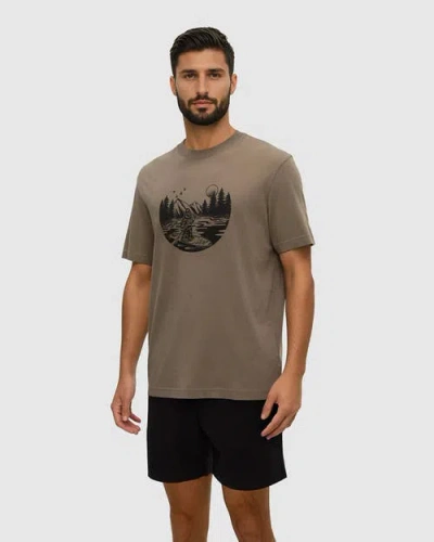 Tentree Regenerative Lake Life Portal T-shirt In Multi
