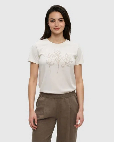 Tentree Summer Flora T-shirt In White