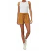 Tentree Tencel Instow Mid-rise Pull-on Short In Golden Brown In Brown