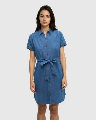 Tentree Tern Dress In Blue