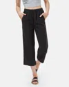 Tentree Treelinen Billow Pants In Meteorite Black In Multi