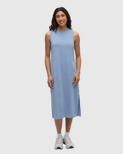 Tentree Valley Dress In Blue
