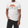 Tentree Vintage Sunset T-shirt In Cloud White Heather