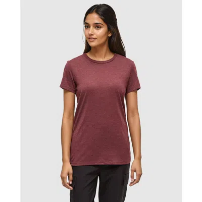 Tentree Winslow T-shirt In Burgundy