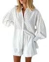 Teodora 2pc Shirt & Short Set In White