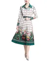 Teodora 2pc Shirt & Skirt Set In White