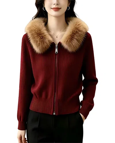 Teodora Cardigan In Burgundy