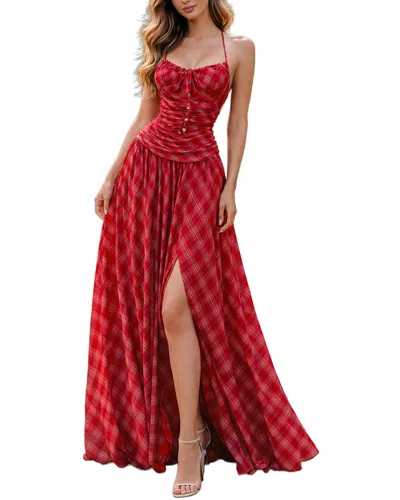 Teodora Maxi Dress In Red