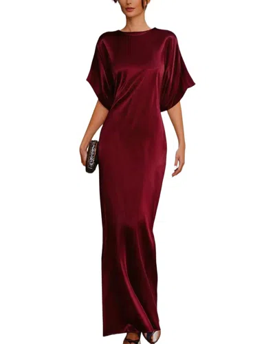 Teodora Maxi Dress In Burgundy