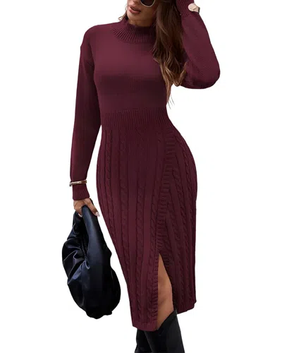 Teodora Midi Dress In Red