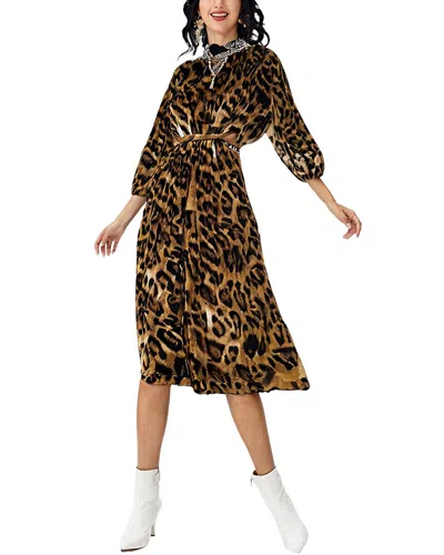 Teodora Midi Dress In Animal Print