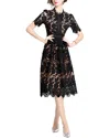 Teodora Midi Dress In Black