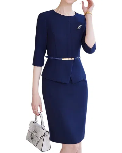 Teodora Midi Dress In Blue