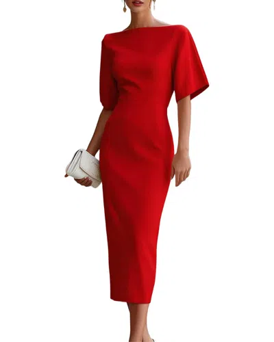 Teodora Midi Dress In Red