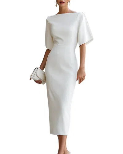 Teodora Midi Dress In White