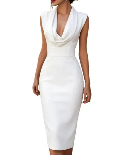 Teodora Midi Dress In White