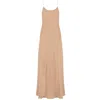 Teodora Milano Women's Neutrals / Brown Porto Rafael Silk Long Dress