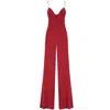 Teodora Milano Women's Red Ibiza Silk Jumpsuit