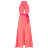 TEODORA MILANO WOMEN'S YELLOW / ORANGE SYMI SILK DRESS