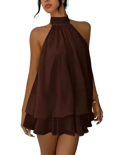 Teodora Mini Dress In Brown