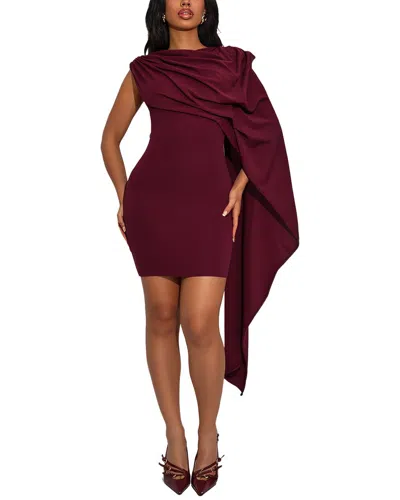Teodora Mini Dress In Burgundy