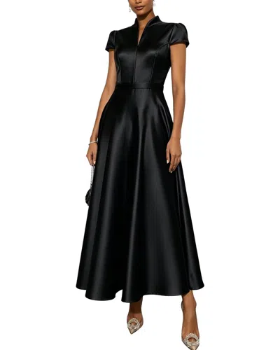 Teodora Short Sleeve Maxi Dress In Black