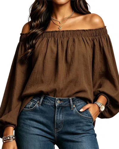 Teodora Top In Brown