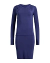 Ter De Caractère Woman Mini Dress Dark Purple Size 12 Modal, Elastane