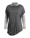 Ter De Caractère Woman T-shirt Grey Size 12 Modal In Gray