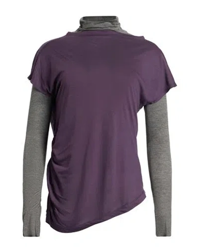 Ter De Caractère Woman T-shirt Plum Size 10 Modal In Purple