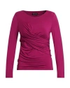 Ter De Caractère Woman T-shirt Plum Size 10 Viscose, Elastane In Purple