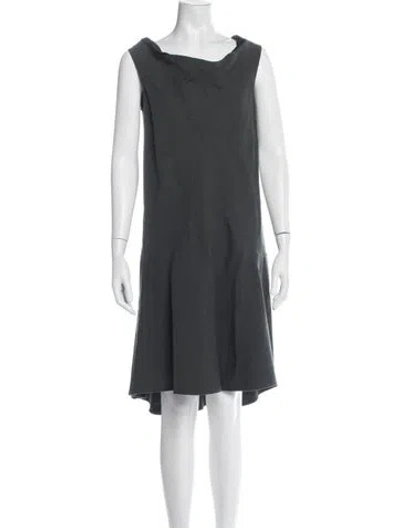 Pre-owned Ter Et Bantine Asymmetrical Knee-length Dress In Black