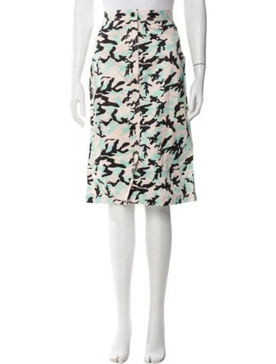Pre-owned Ter Et Bantine Camouflage Print Knee-length Skirt In Multi