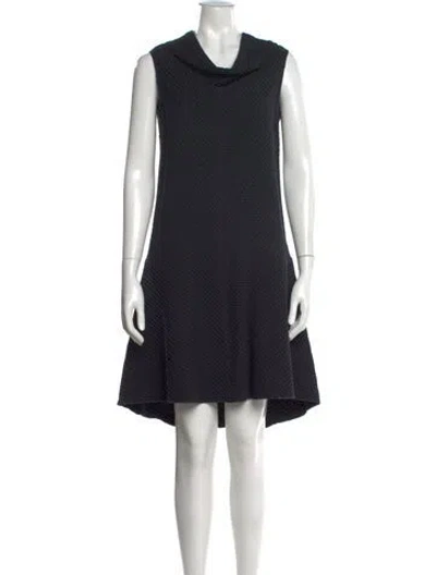 Pre-owned Ter Et Bantine Cowl Neck Knee-length Dress In Black