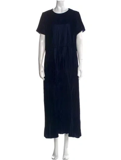 Pre-owned Ter Et Bantine Crew Neck Long Dress In Blue