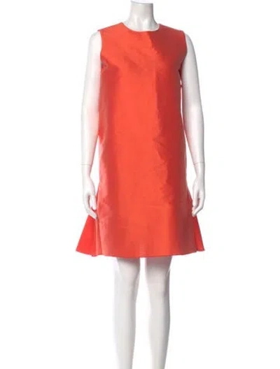 Pre-owned Ter Et Bantine Crew Neck Mini Dress In Orange