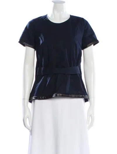 Pre-owned Ter Et Bantine Crew Neck Short Sleeve Top In Black