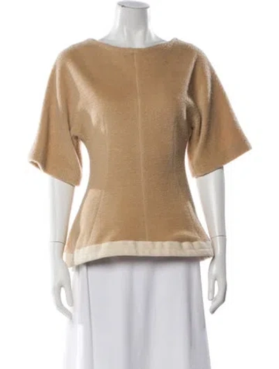 Pre-owned Ter Et Bantine Crew Neck Short Sleeve Top In Neutral