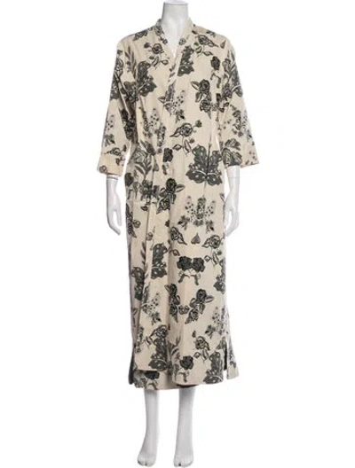 Pre-owned Ter Et Bantine Floral Print In Neutrals