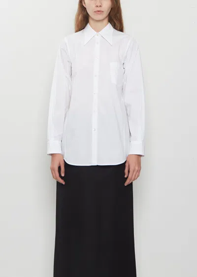 Ter Et Bantine Geometric Cotton Shirt In White