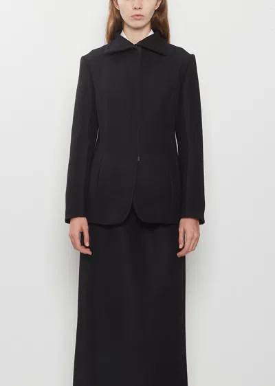 Ter Et Bantine Heavy Gabardine Cratere Jacket In Black