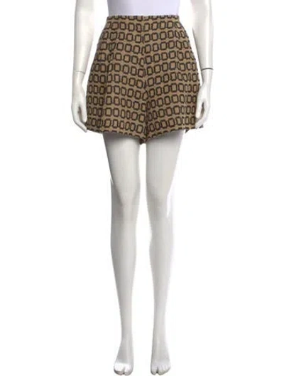 Pre-owned Ter Et Bantine Jute Mini Shorts In Brown