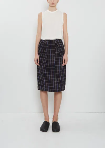 Ter Et Bantine Knot Cotton Skirt In Black