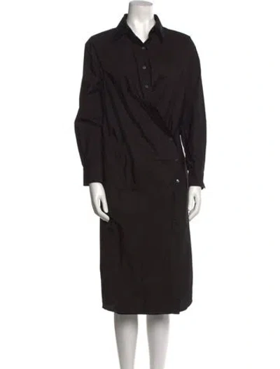 Pre-owned Ter Et Bantine Midi Length Dress In Black